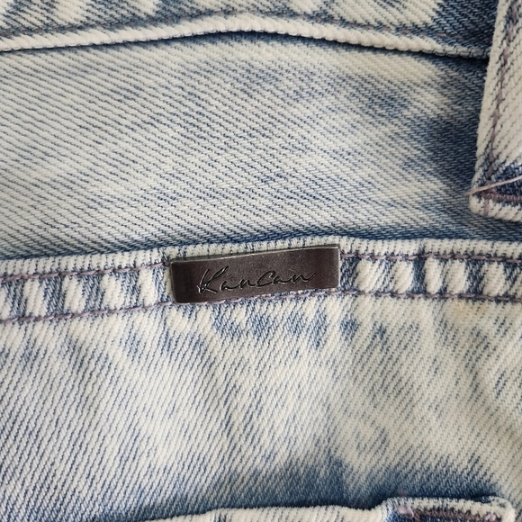 Kancan high waisted mom jeans acid wash denim grunge distressed size 11 - Picture 9 of 14